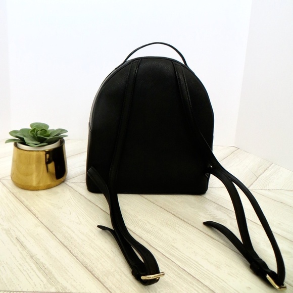 NEW! Kate Spade Run Wild Leopard Tomi Leather Backpack Sequin Black - Picture 8 of 12